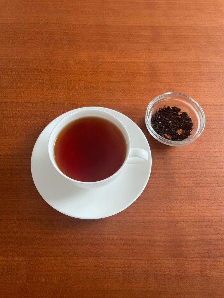 フレーバーティーの紅茶の写真
